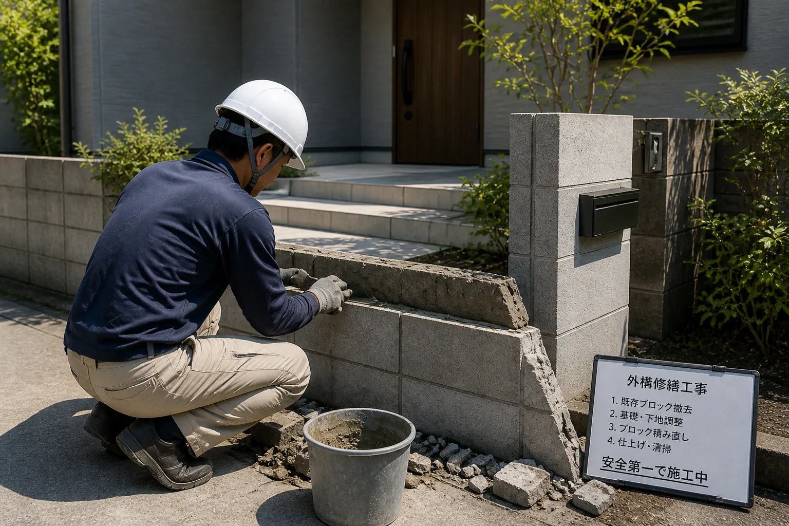 外構の修繕・復旧対応