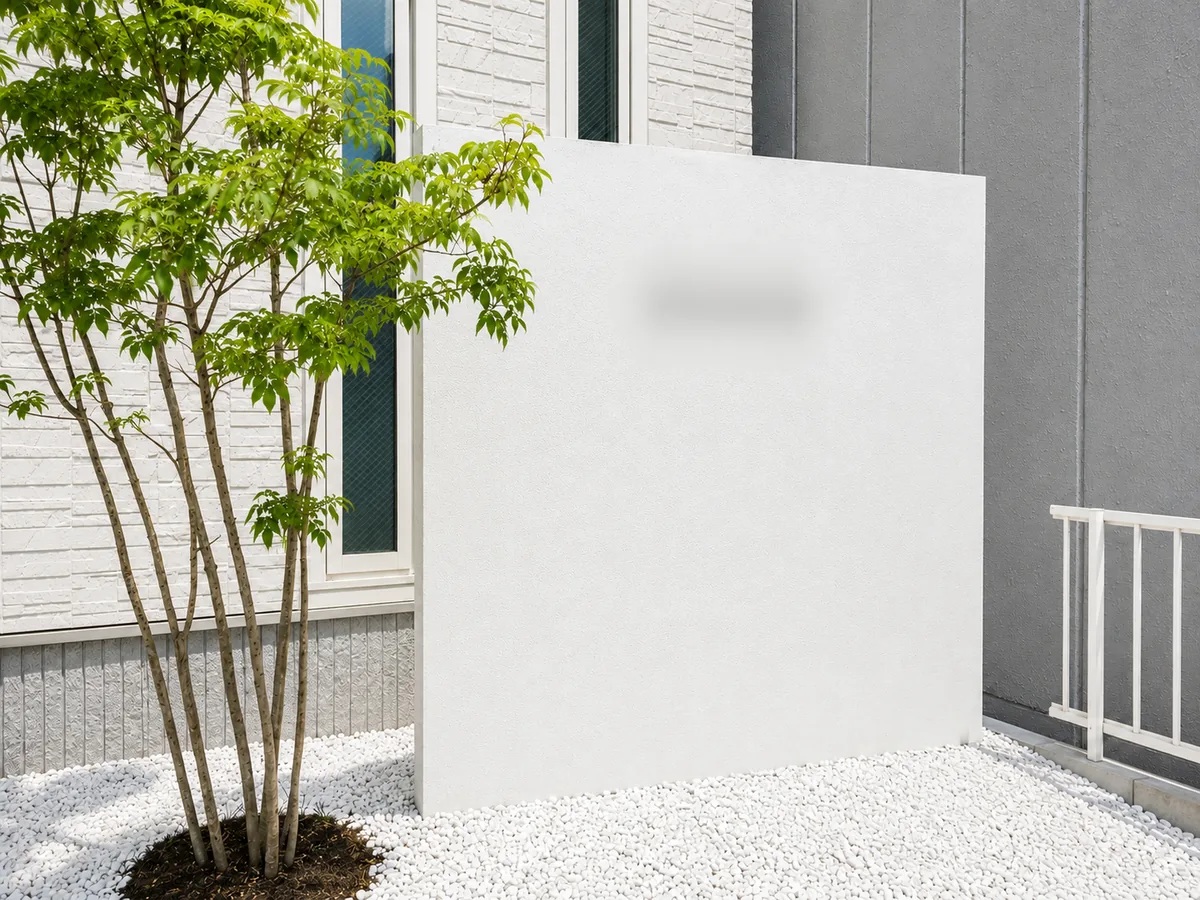 白門柱植栽の施工事例