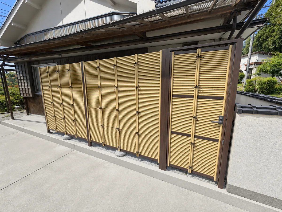 竹垣の施工事例