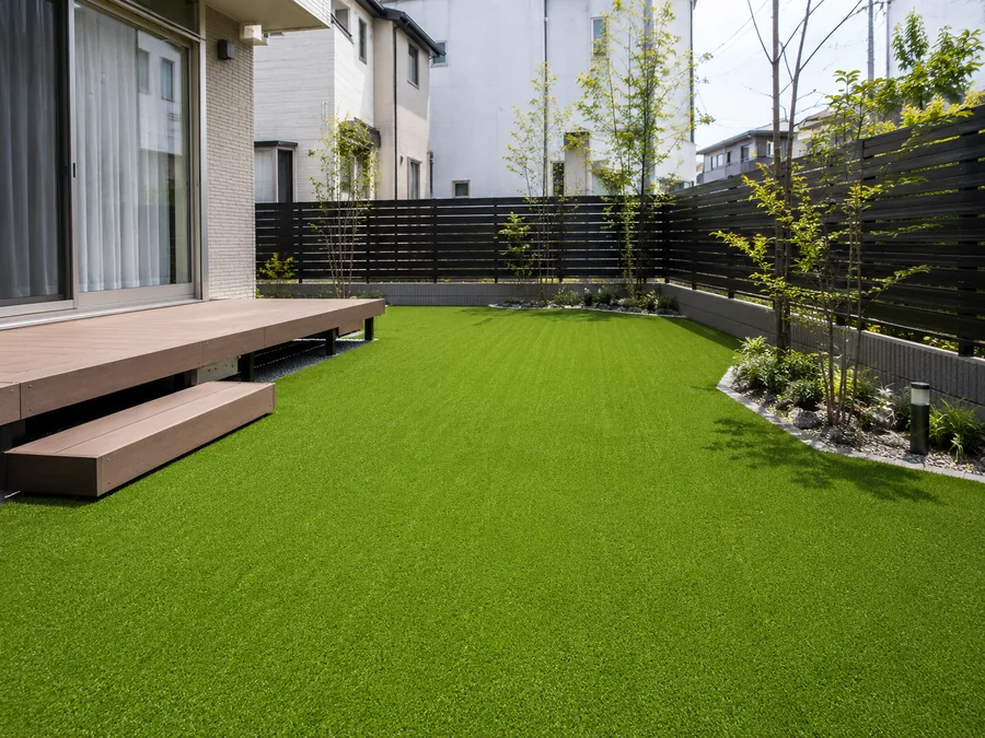 An artificial turf garden